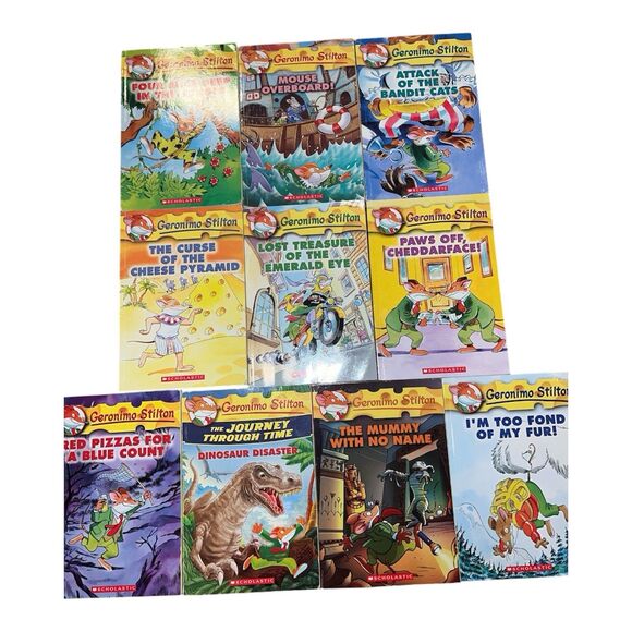 GERONIMO STILTON PAPERBACK CHAPTER BOOKS Scholastic Lot of 10 - Picture 1 of 7